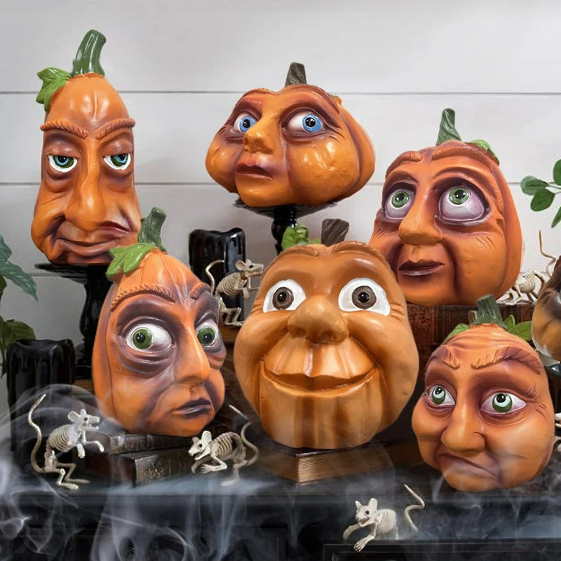 Raxiva - Halloween Pumpkin Outdoor Decoration - Ghost Party Yard Decor with Pumpkin Head for Courtyard Decoration