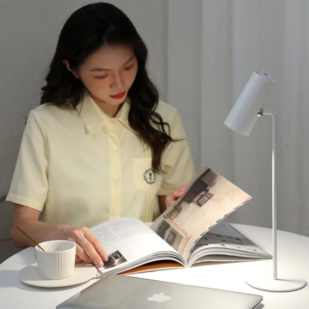 Raxiva - LED Desk Lamp with Dimmable Touch Control – USB-Powered Table Light Perfect for Reading, Relaxing, and Creating a Cozy Bedroom Ambiance!
