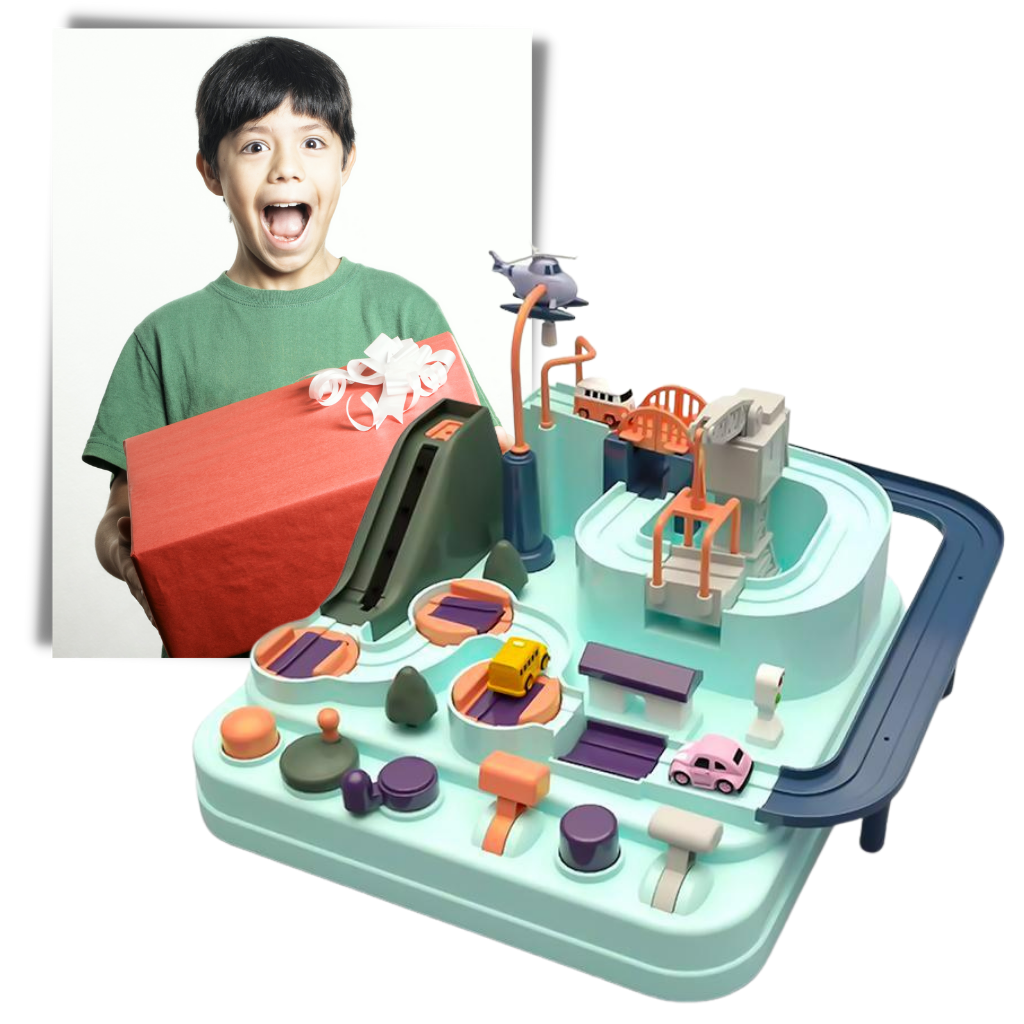 Raxiva - Mechanical Track Toy for Kids