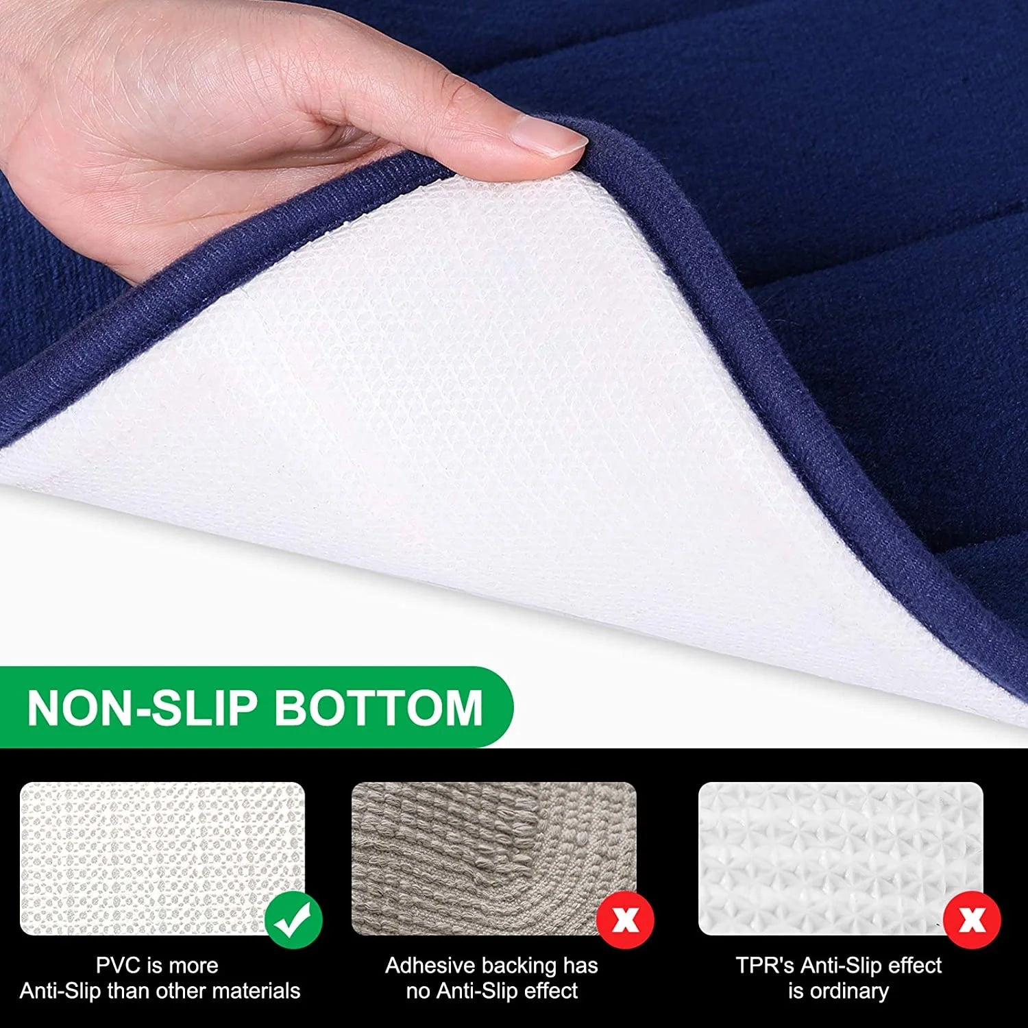 Raxiva - Memory Foam Bath Mat Rug