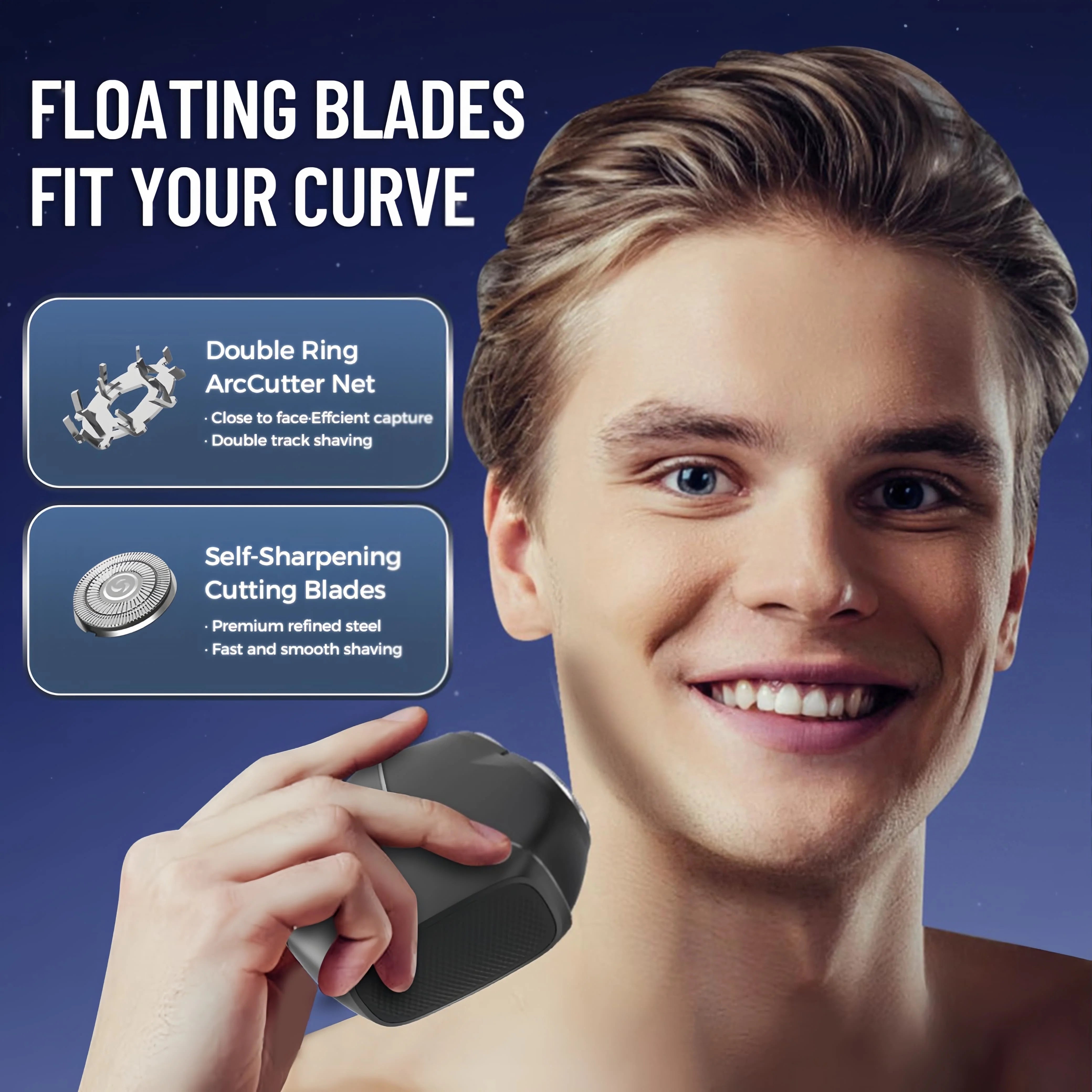 Raxiva - Mini Electric Men's Shaver