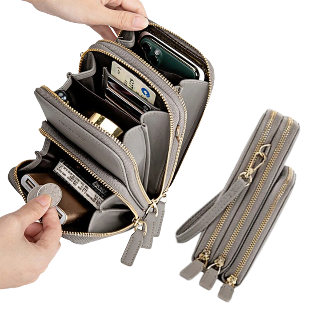 Raxiva - Multi pockets touchscreen crossbody bag