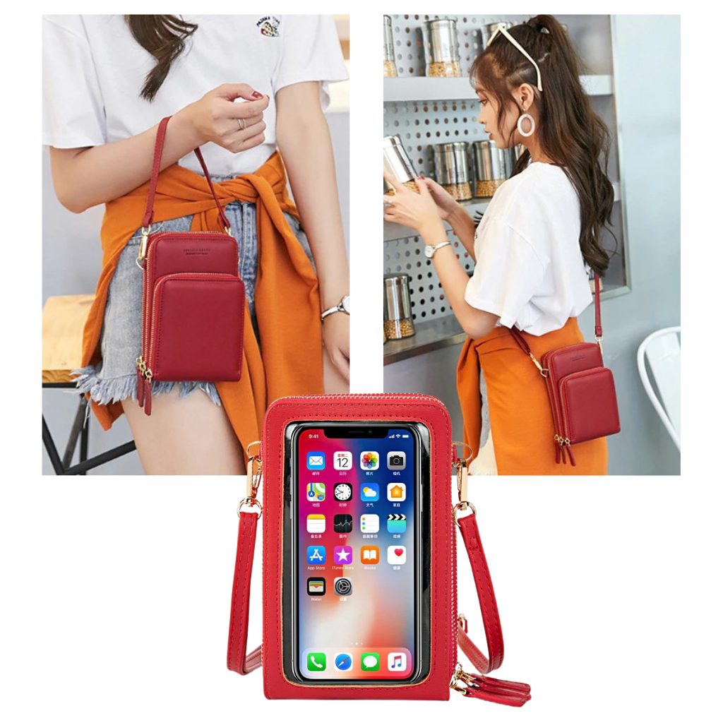 Raxiva - Multi pockets touchscreen crossbody bag