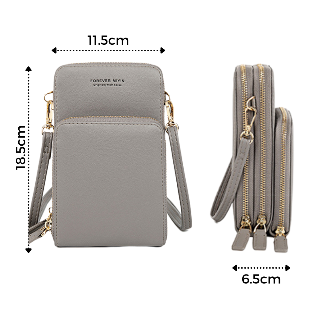 Raxiva - Multi pockets touchscreen crossbody bag