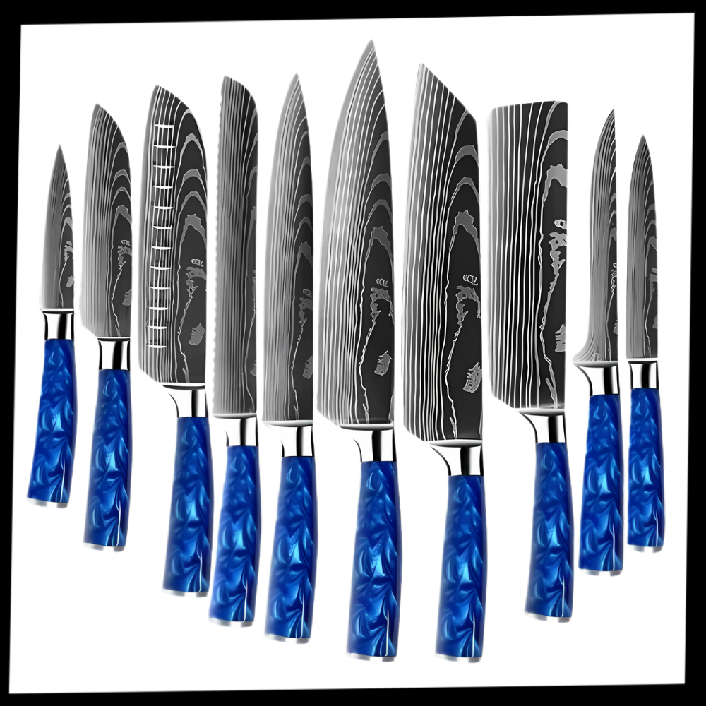 Raxiva - Ocean Blue Japanese Knives