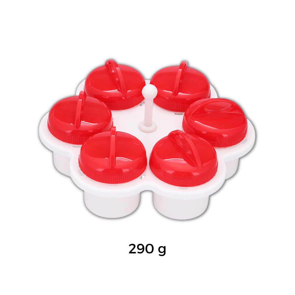 Raxiva - Pack of 6 Fancy Shape Egg Cookers