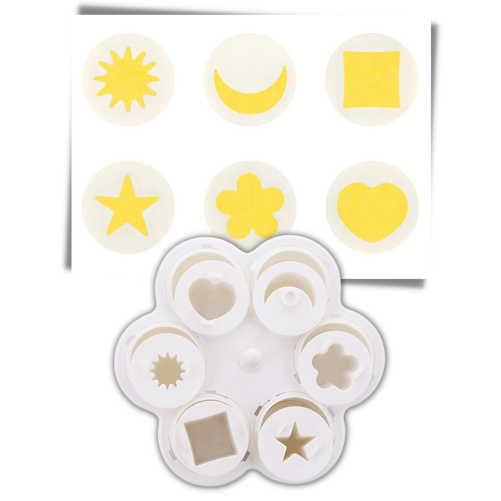 Raxiva - Pack of 6 Fancy Shape Egg Cookers