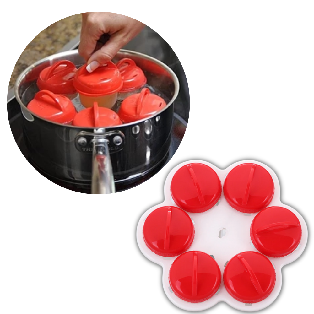 Raxiva - Pack of 6 Fancy Shape Egg Cookers