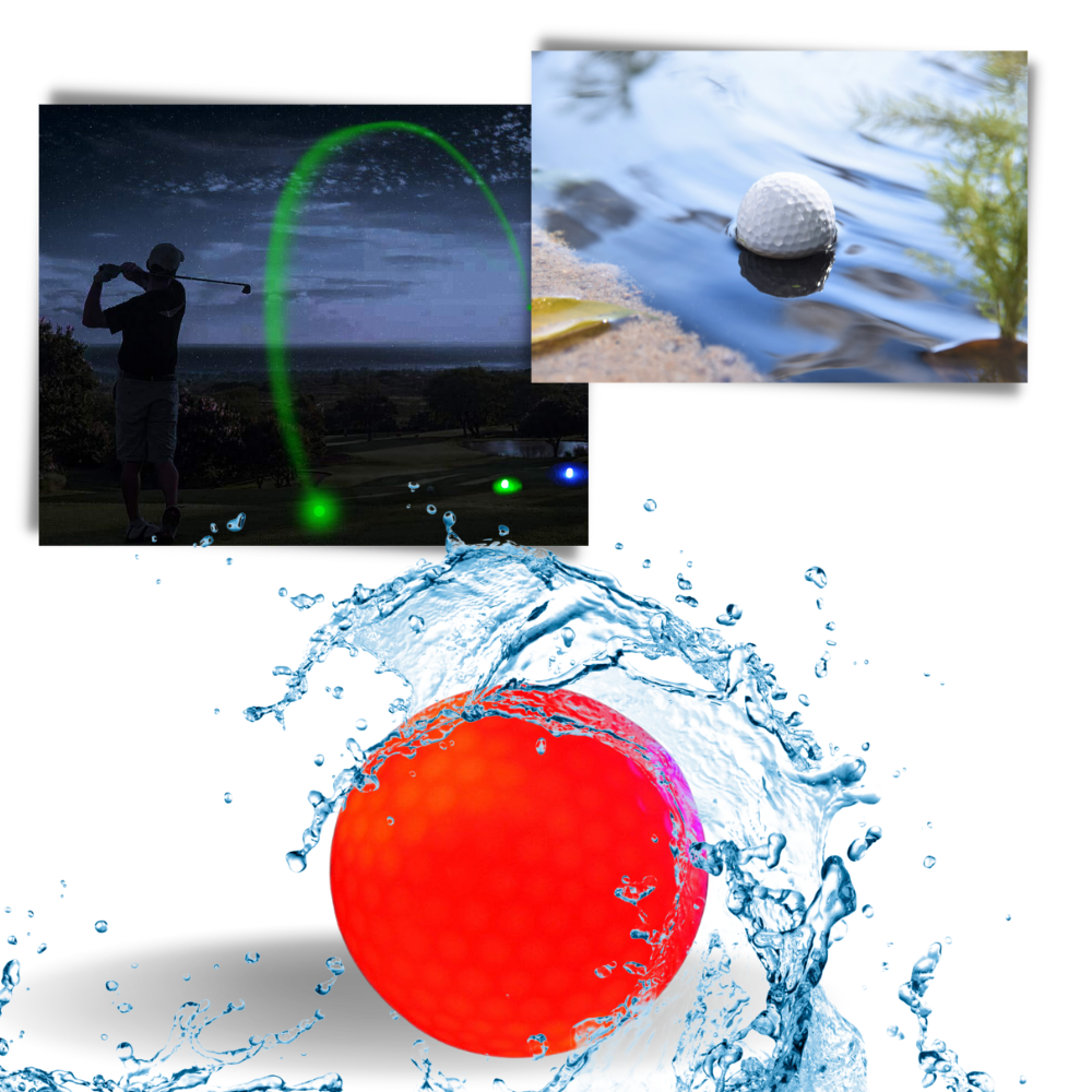 Raxiva - Pack of 6 LED Glowing Golf Balls