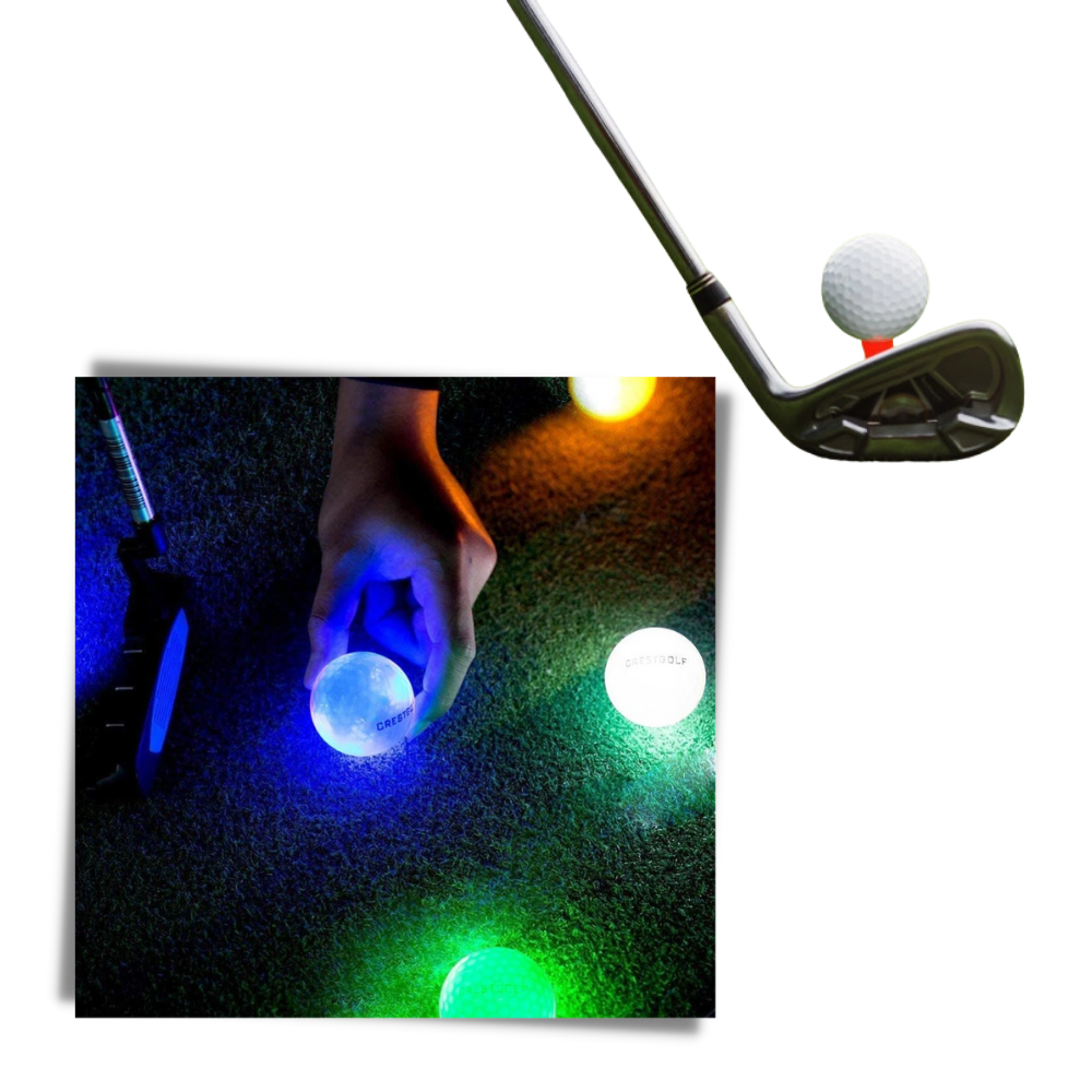 Raxiva - Pack of 6 LED Glowing Golf Balls
