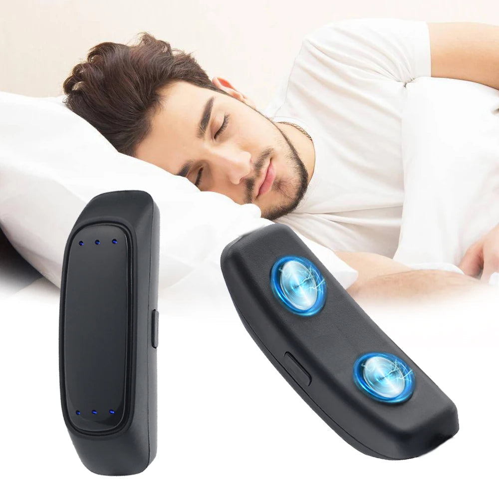 Raxiva - Portable Smart Anti-Snoring Device – USB Rechargeable Aid for Comfortable, Snore-Free Sleep and Sleep Apnea Relief