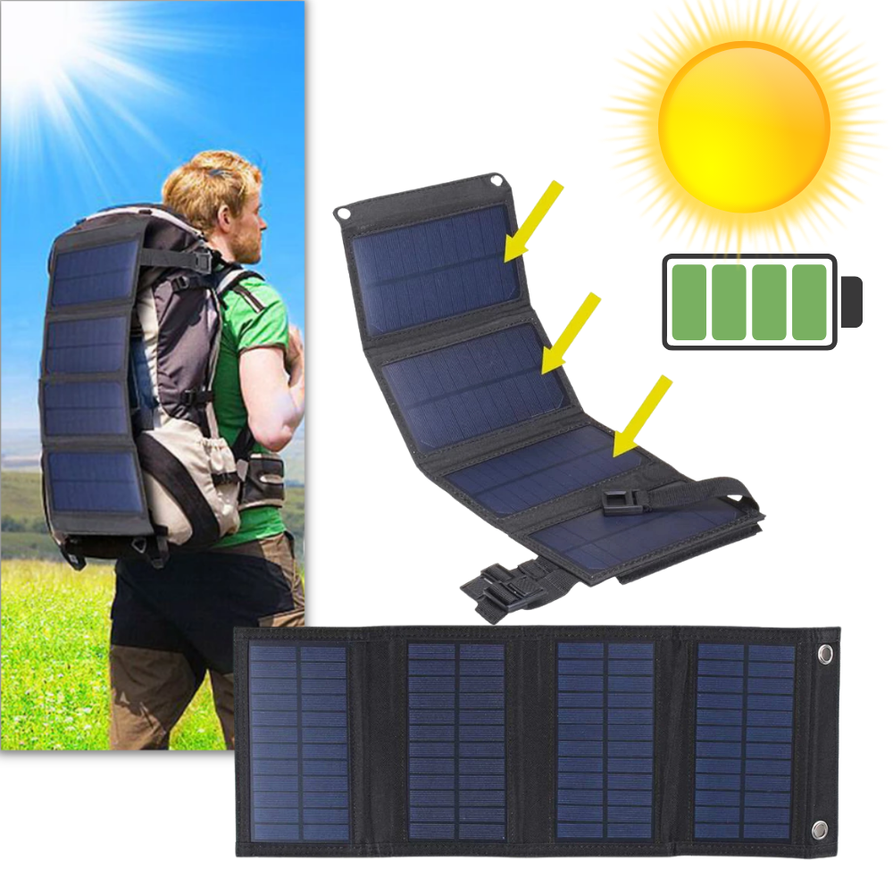 Raxiva - Portable Solar Panel Charger with USB Port