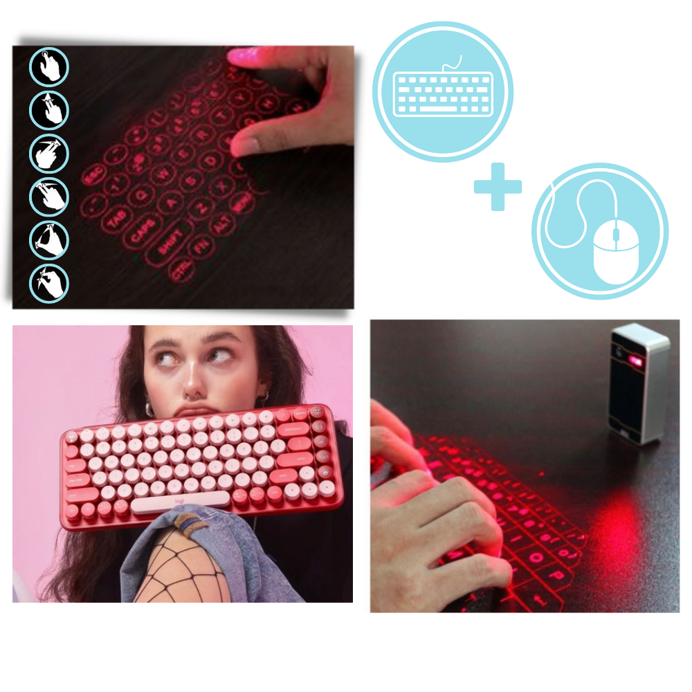 Raxiva - Portable holographic keyboard