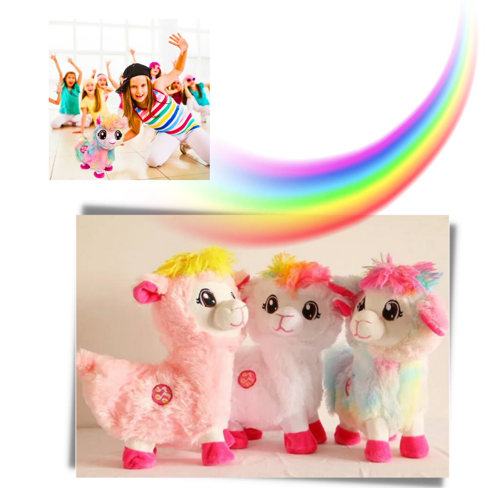 Raxiva - Rainbow Dancing Llama Musical Shakin Toy