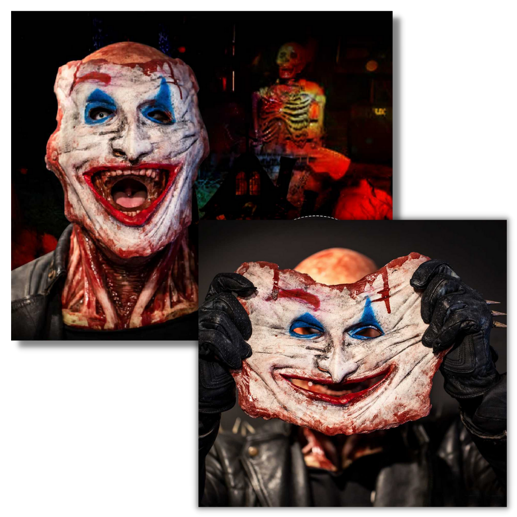 Raxiva - Realistic Halloween Horror Double Mask