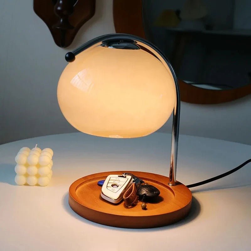 Raxiva - Retro Glass Dimmable Candle Warmer Lamp - Warm & Aromatic Ambiance