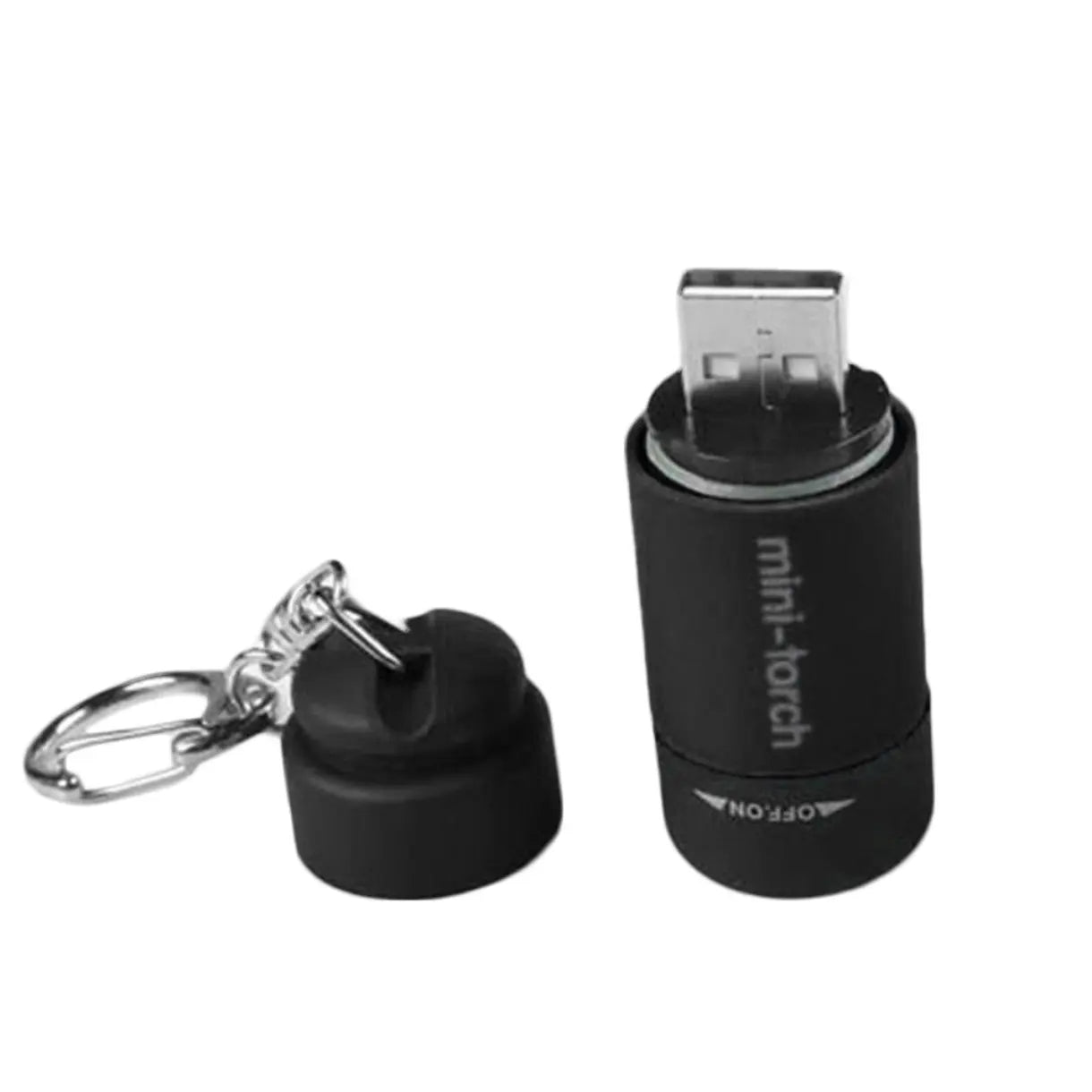 Raxiva - Ultra-Compact USB Rechargeable Keychain Torchlight – Portable Mini Flashlight for Outdoor Adventures, Camping & Everyday Essentials