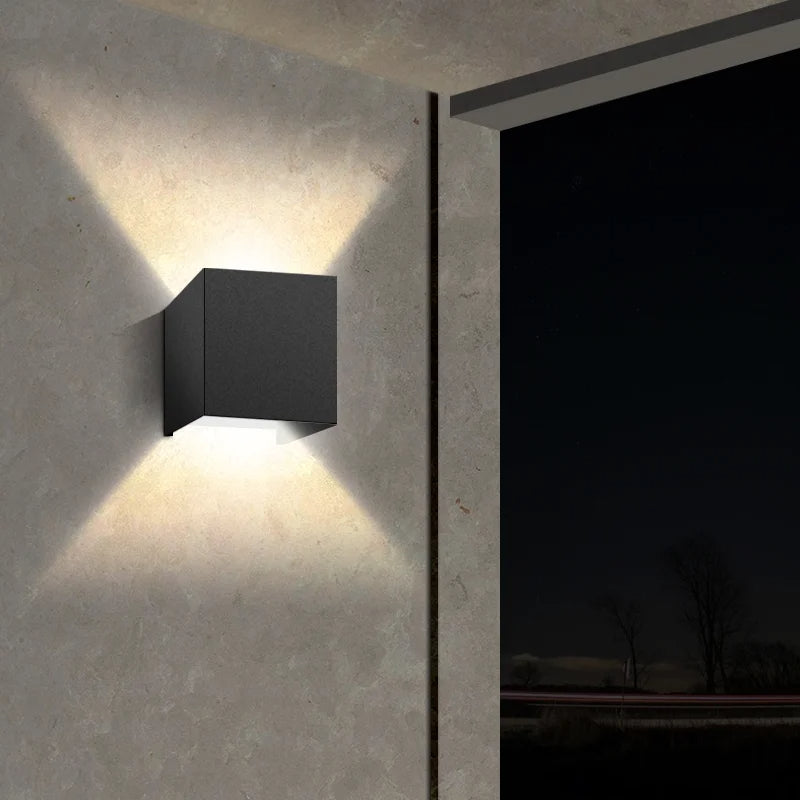 Raxiva - Waterproof LED Outdoor Wall Lamps – Aluminum Wall Light for Indoor & Outdoor Ambiance, Perfect for Living Room & Patio Decor