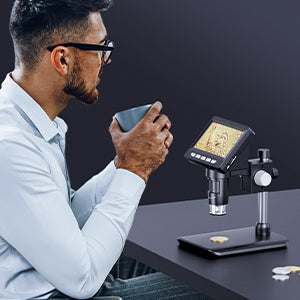 Raxiva-4 3 inch digital soldering microscope electronics repair