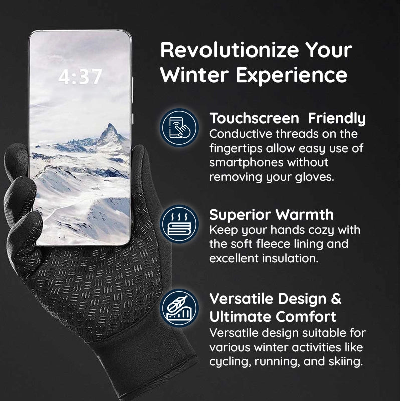 Raxiva unisex thermal touchscreen gloves