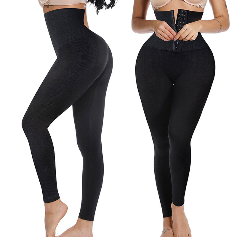 Raxiva-high waist gym leggings with waist trainer sculpt support