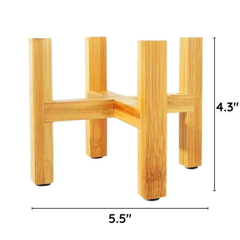 Raxiva wooden plant pot tray