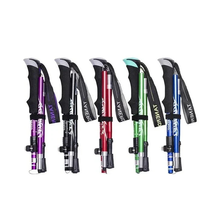 Raxiva-adjustable foldable telescopic trekking poles