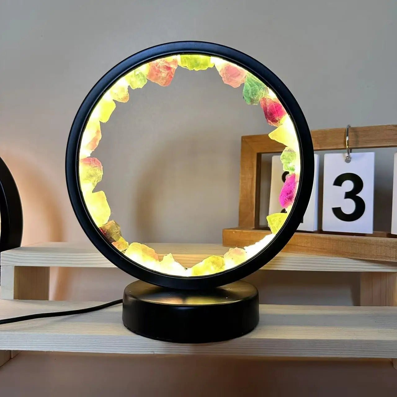 Raxiva-amethyst cluster night light natural bedroom desk decorative lamp