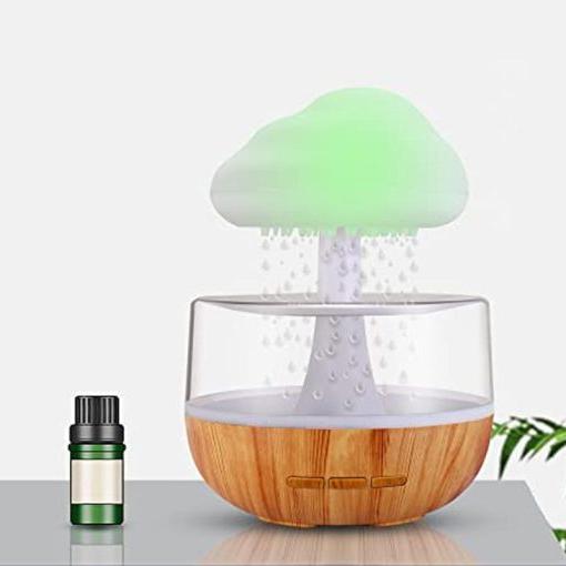 Raxiva-2 in 1 desk light humidifier rain cloud aromatherapy zen diffuser night light mushroom lamp