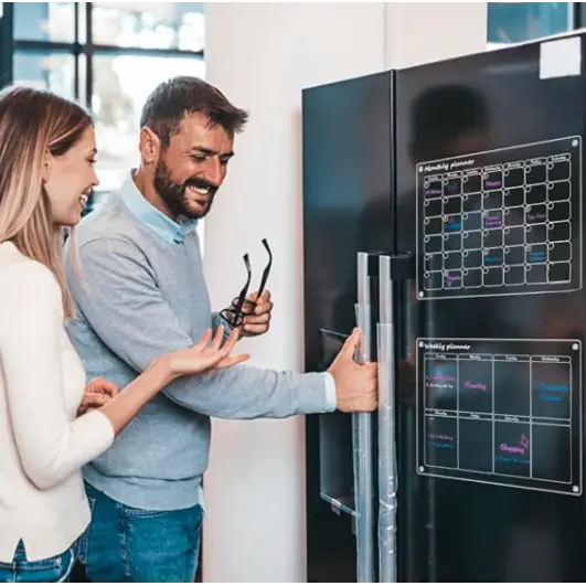 Raxiva-calendrier transparent magnetique acrylique