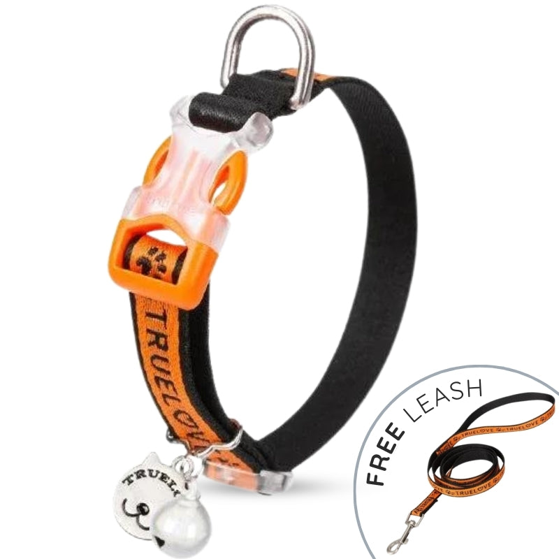 Raxiva cotton cat collar leash