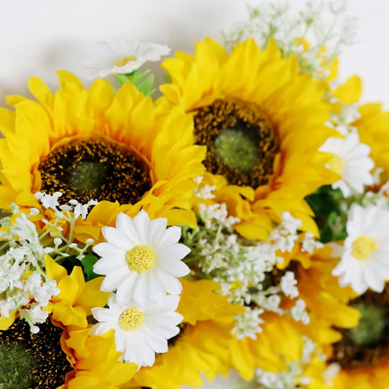 Raxiva-45cm sunflower daisy wreath