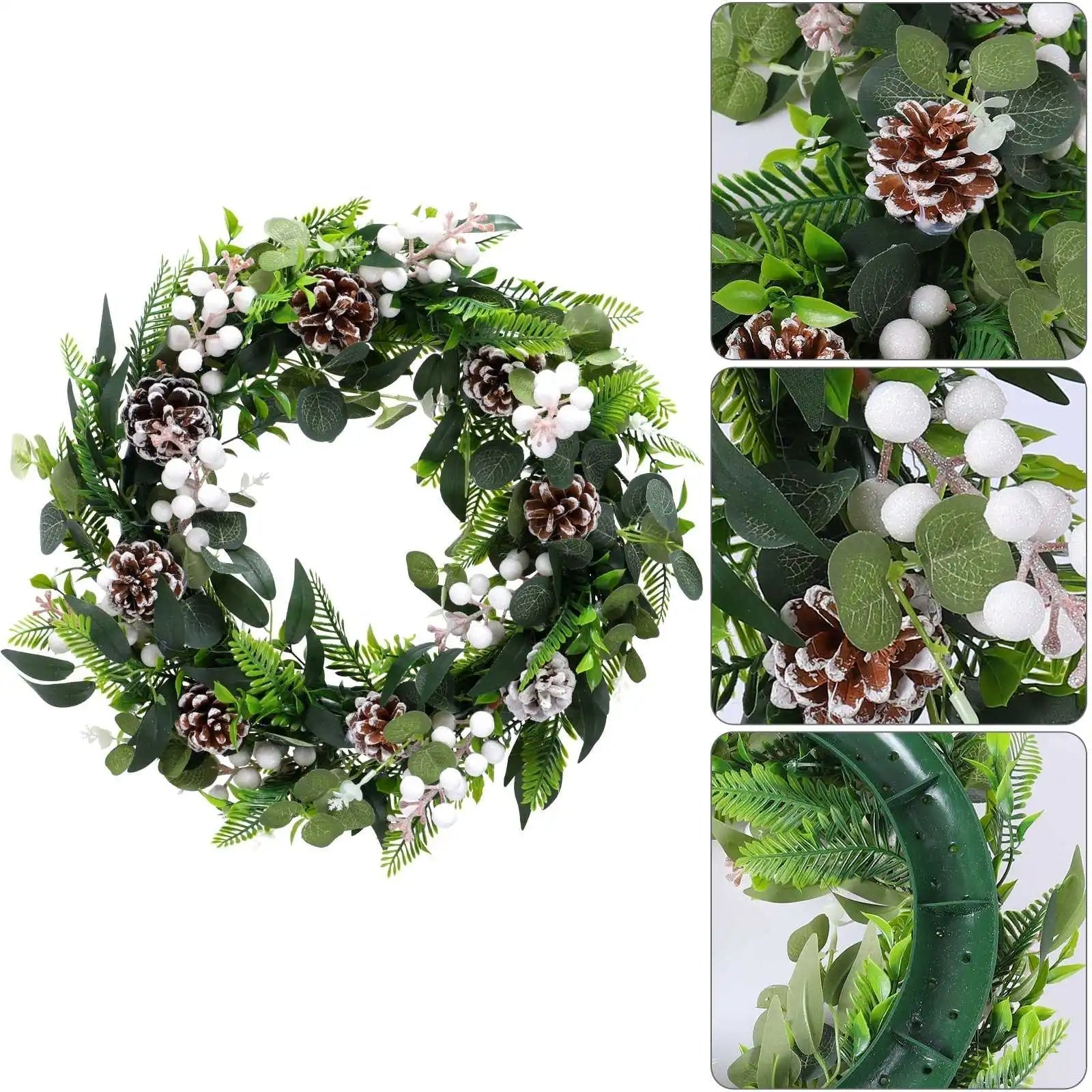 Raxiva-50cm elegant eucalyptus wreath
