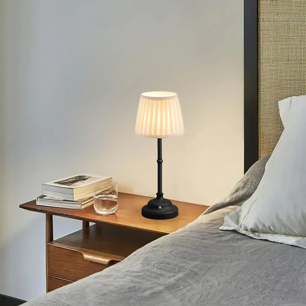 Raxiva-lumiere d antan lampe de table portative en tissu avec recharge usb