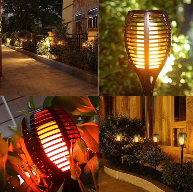 Raxiva-lampe solaire effet flamme jardin