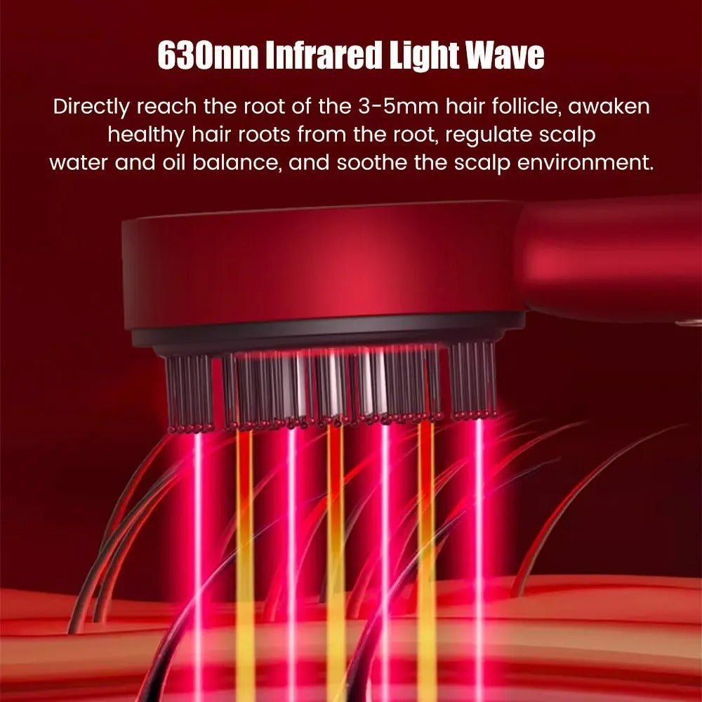 Raxiva-electric massage comb red light scalp treatment