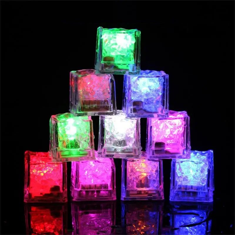 Raxiva-glowing led ice cubes fun fast flash water toys party decorations magical drinks
