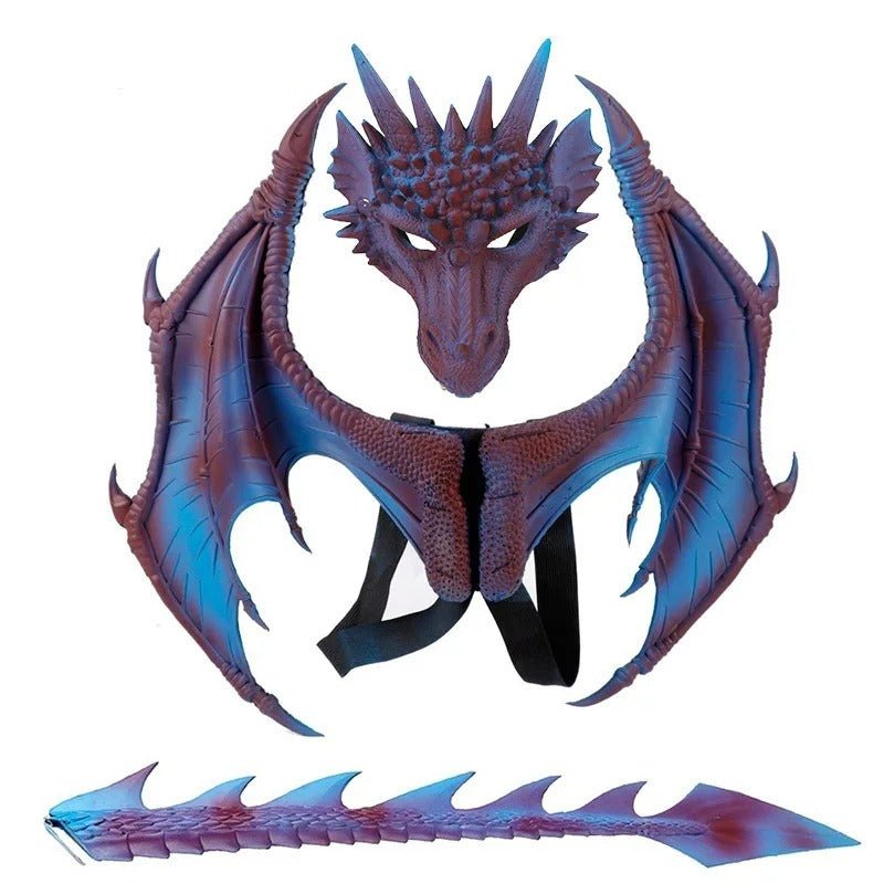Raxiva-halloween 3d dragon wings costume fun