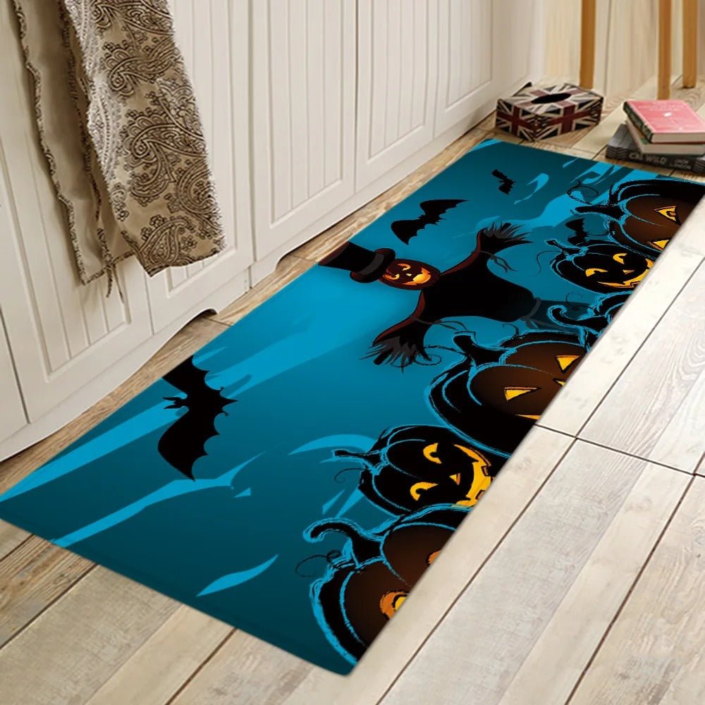 Raxiva-halloween bathroom rug set water absorbent anti slip floor mat