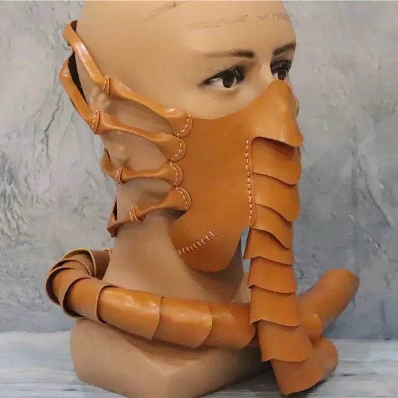 Raxiva-horror rubber scary half face bug mask halloween alien costume scorpion party prop