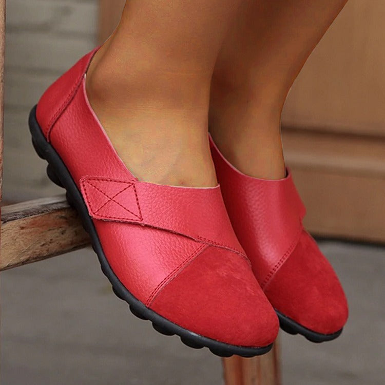 Raxiva-premium orthopedic shoes genuine comfortable leather loafers