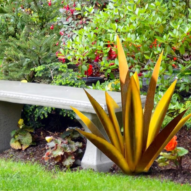 Raxiva-agave americana metal decor plant