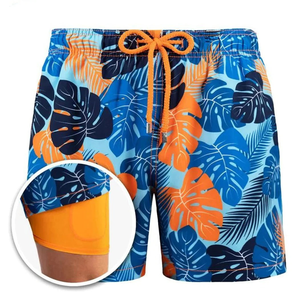 Raxiva-stylish swim shorts for men