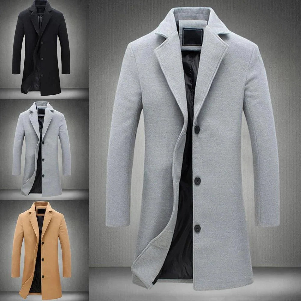 Raxiva-long winter coat for men
