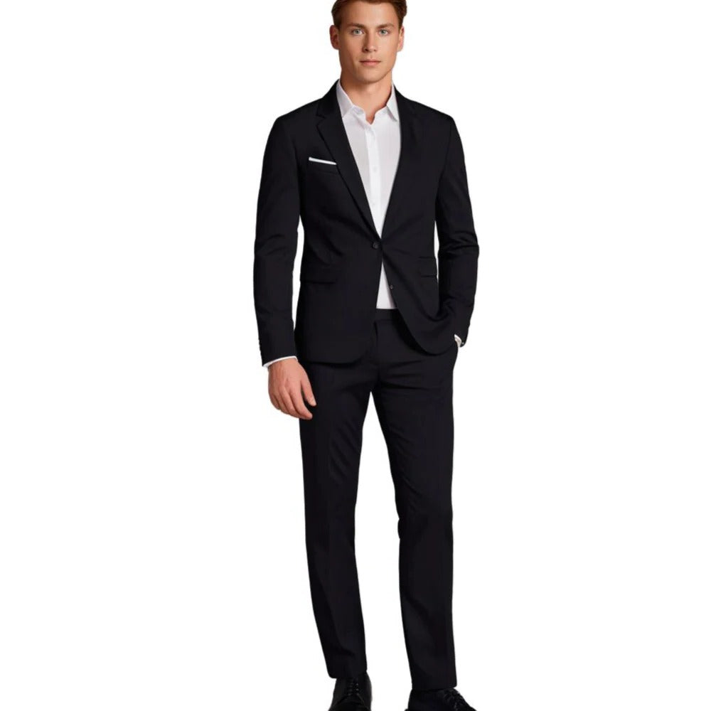 Raxiva-mens blazer and trousers suit