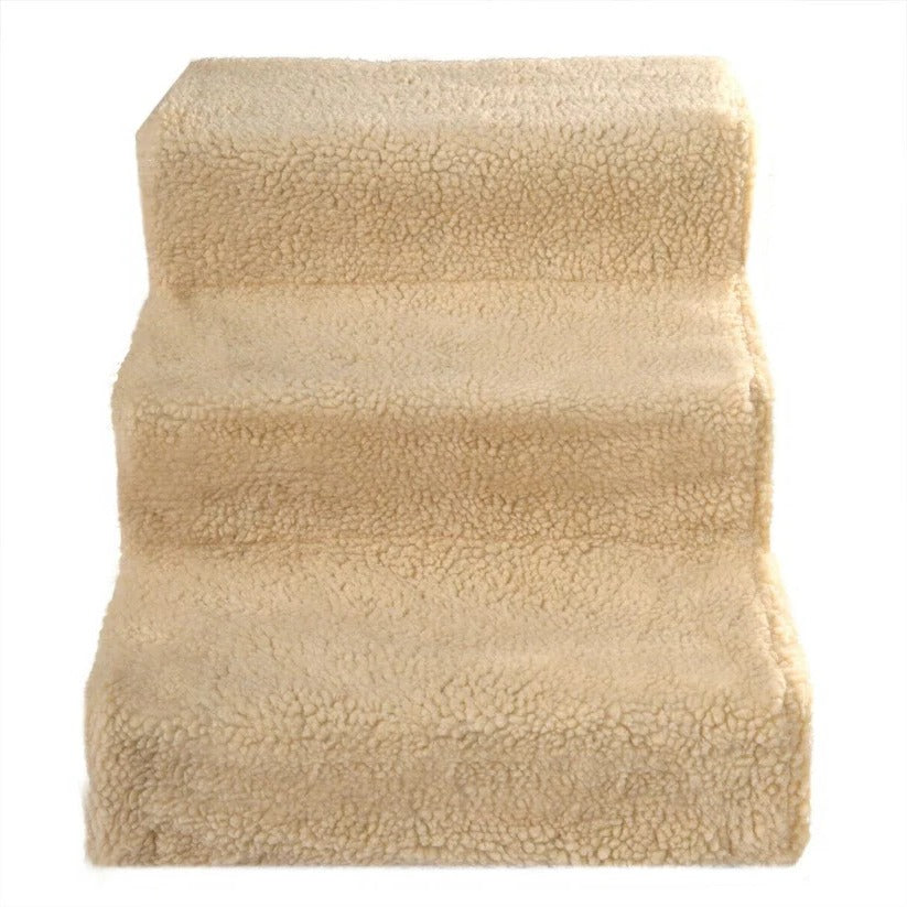 Raxiva-3 step portable dog stairs for high bed