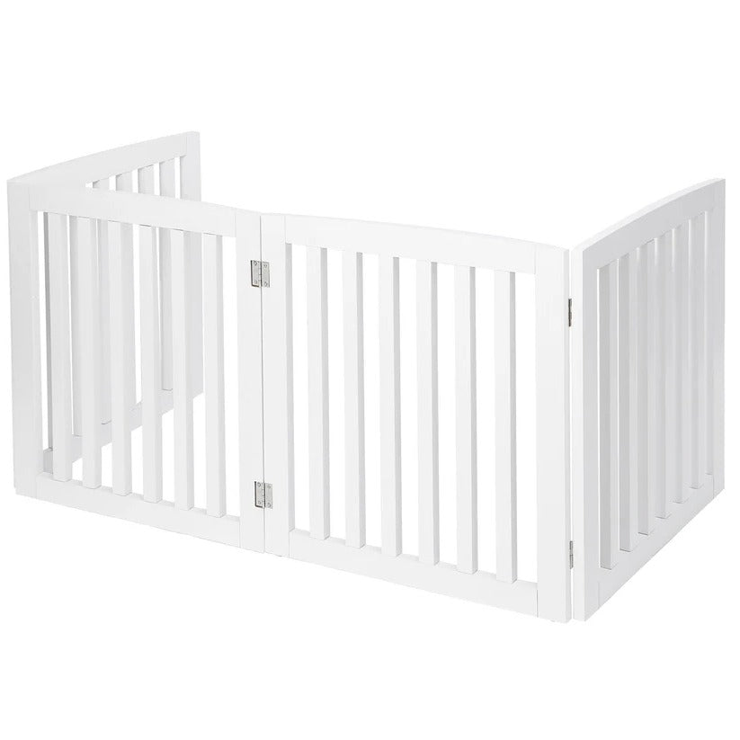 Raxiva-premium tall retractable wooden indoor dog gate