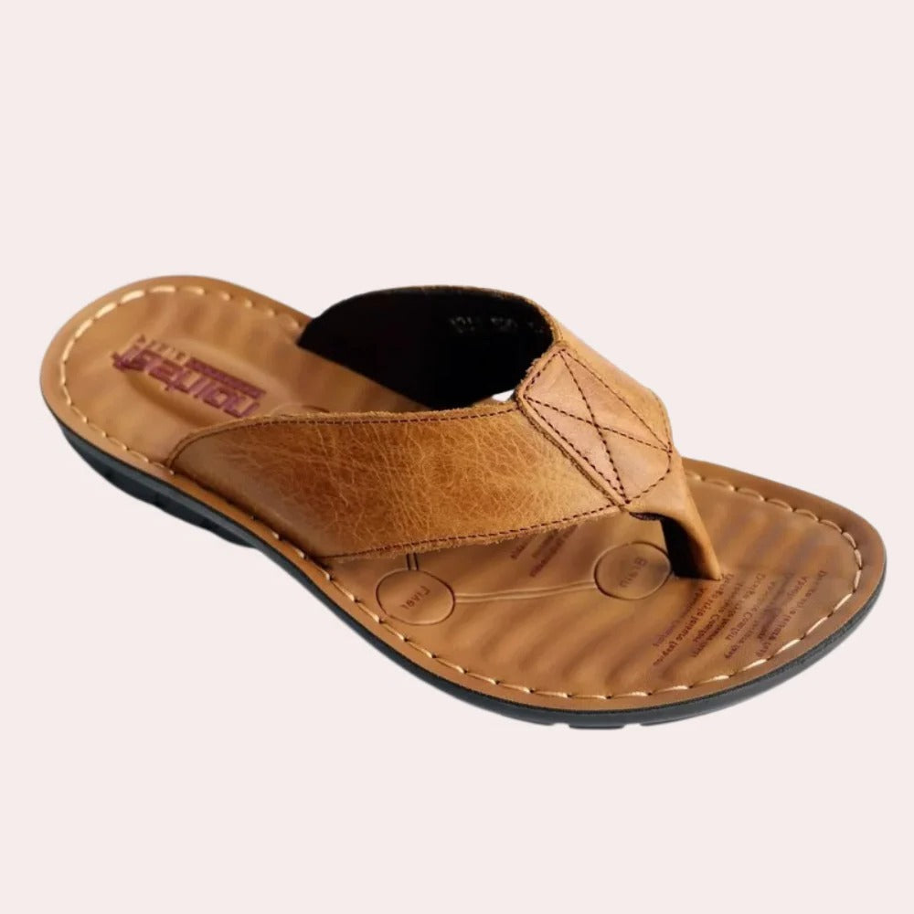 Raxiva-mens leather slippers 1