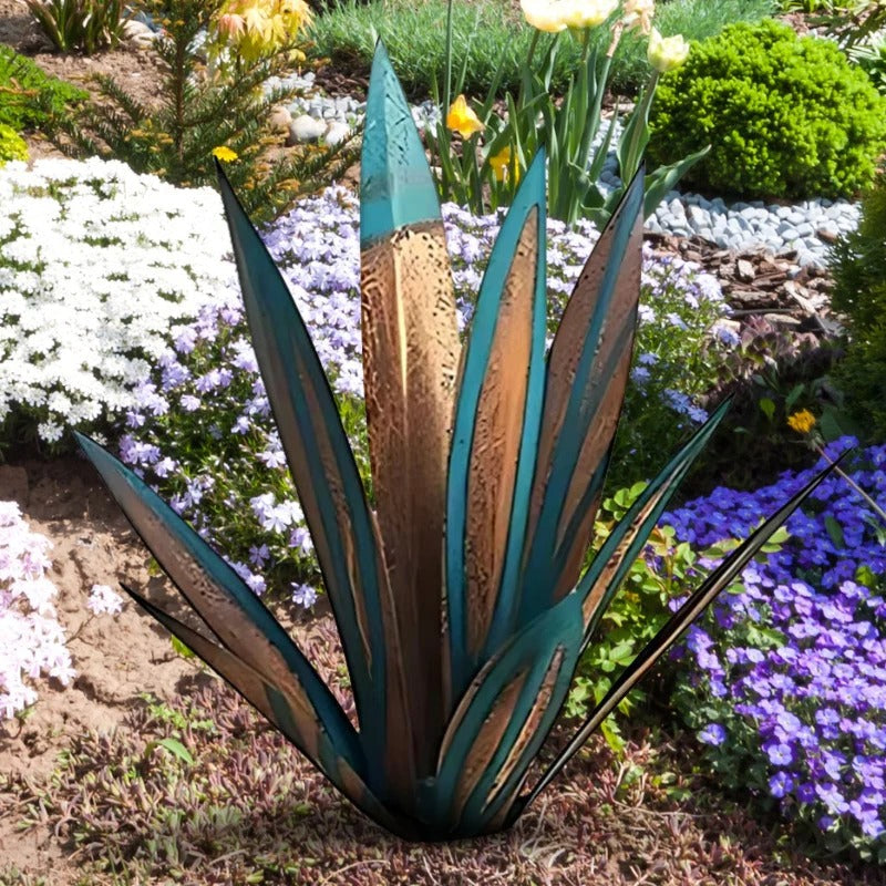 Raxiva-agave americana metal decor plant