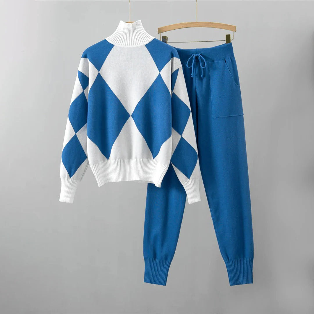 Raxiva-warm sweater pants set